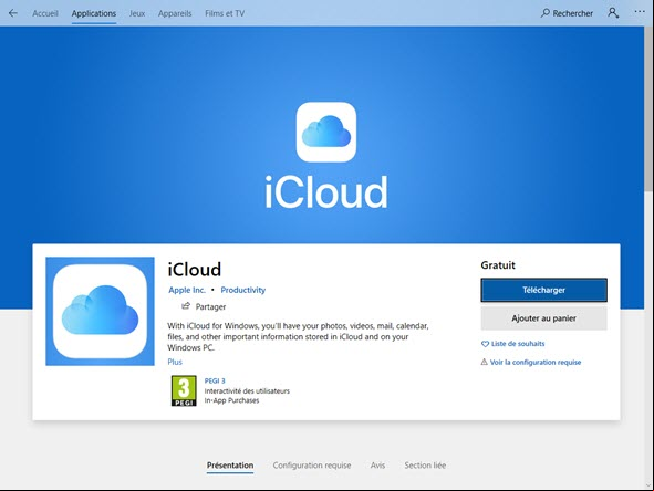 iCloud Win 10