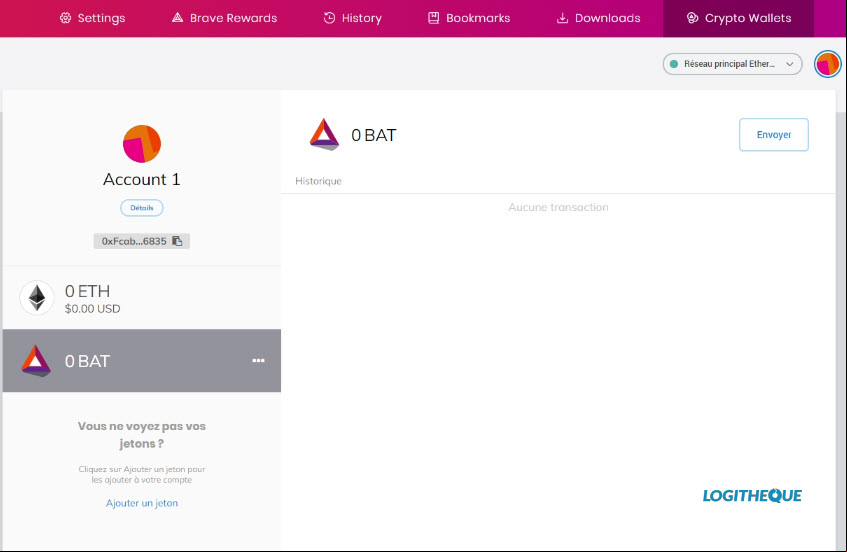 Brave Cryptowallet